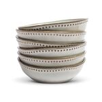 4x Pastaborden set van 6 stuks – Ø17,5 cm – parelwit VIDI, Sapore
